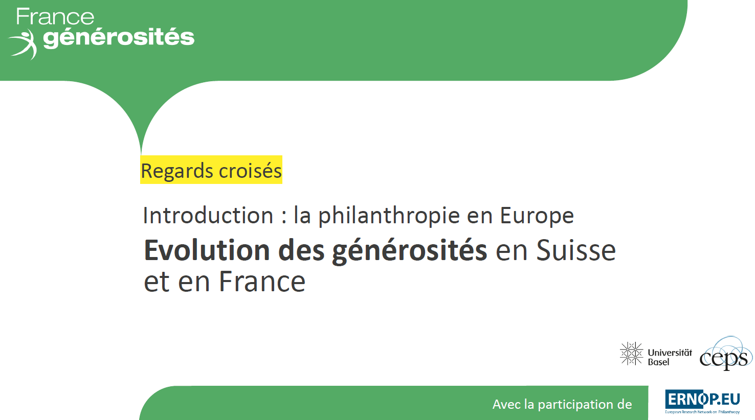 Illustration de l'article : Evolution des générosités en Suisse et en France