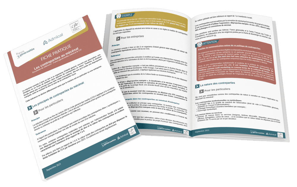 Illustration de l'article : Les contreparties au mécénat